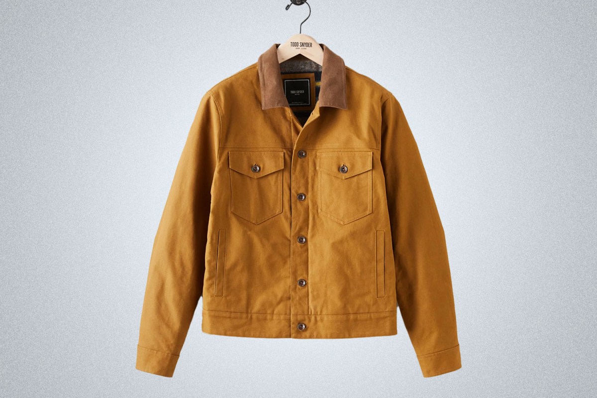 Todd Snyder Blanket Lined Waxed Dylan Jacket