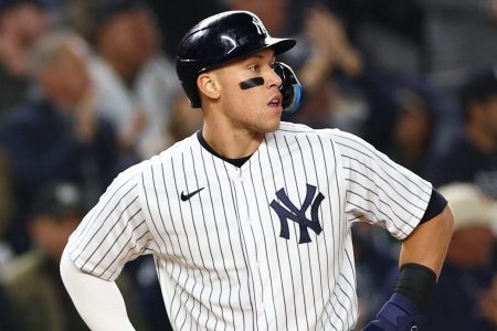 Aaron Judge at the American League Championship Series. He's the top MLB free agent, but who are the players next in line?
