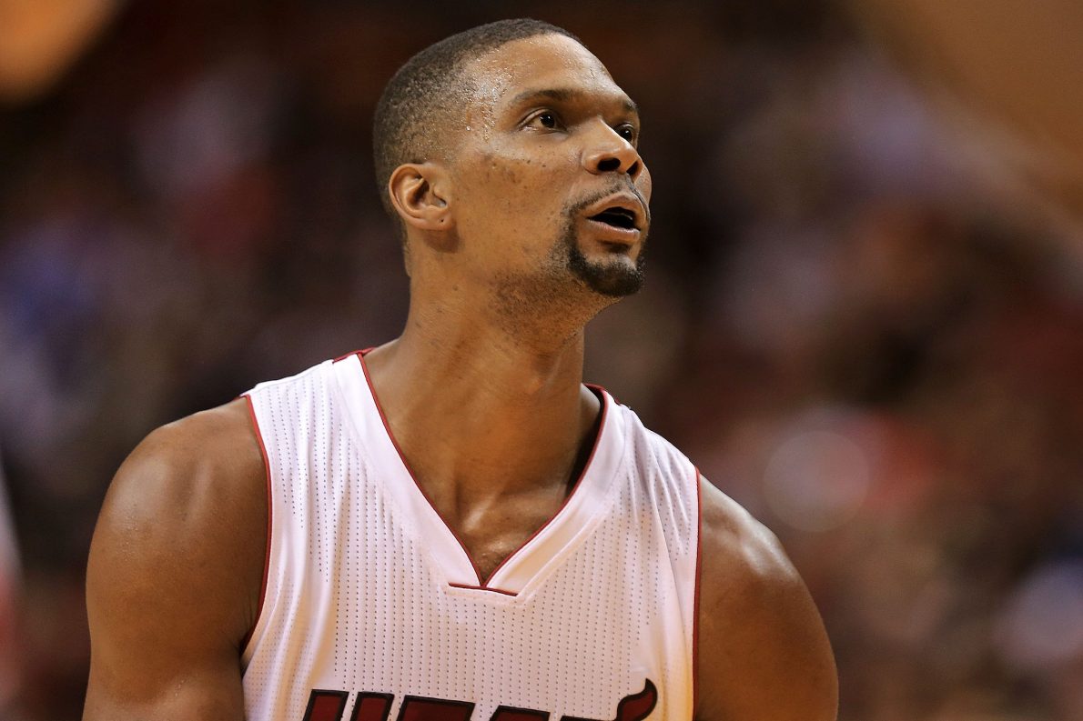 Former Heat forward Chris Bosh at a game in 2016 in Miami.