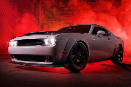A Dodge Challenger SRT Demon muscle car that's been customized by SpeedKore. It's being given away by fundraising platform Omaze.