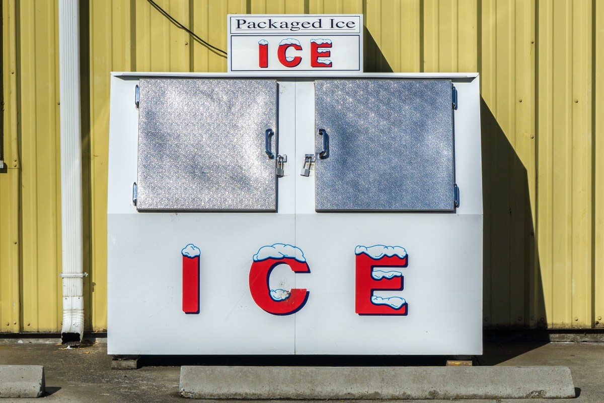 A conventional deli ice freezer.