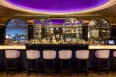 Marsa Malaz Kempinski - Nozomi, Doha, Qatar. The hotel bar is one of 195 places to drink in Qatar, a country that heavily regulates drinking.