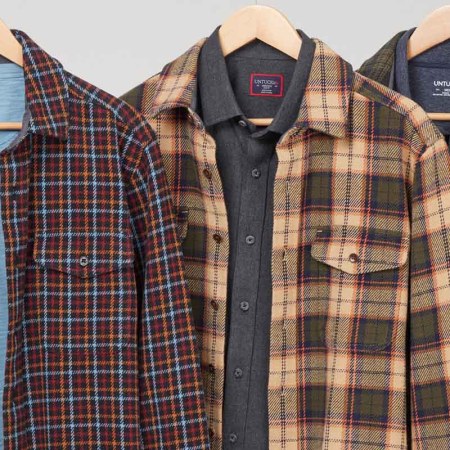 Shirts and flannels from UNTUCKit, now on sale