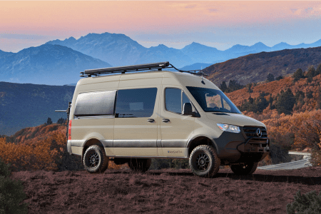 A Mercedes-Benz Sprinter Van converted into a #vanlife vehicle by conversion company Vansmith that's currently being given away by Omaze