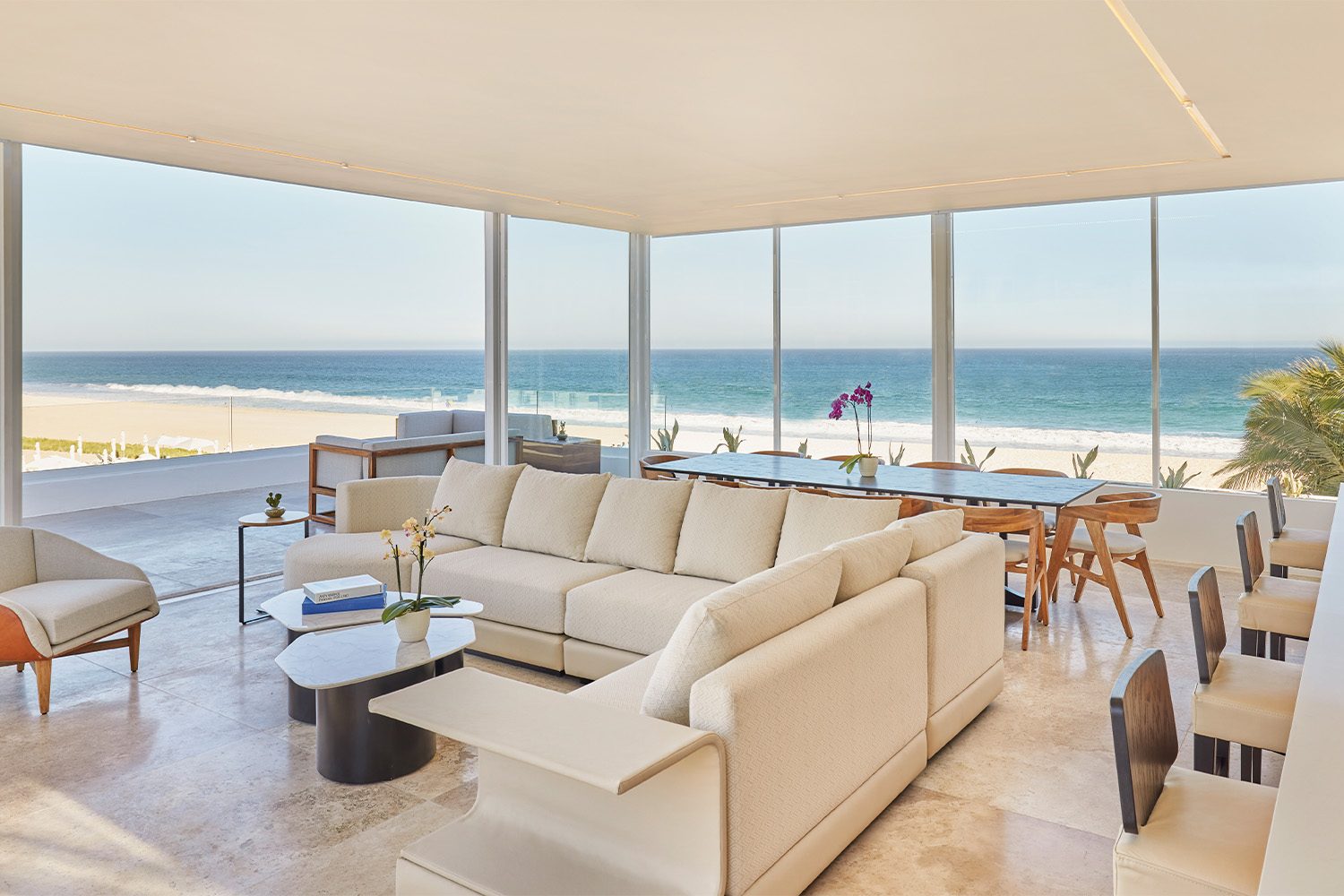Living room at Viceroy Los Cabos