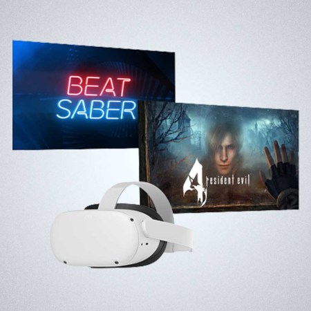 Meta Quest 2 Resident Evil 4 bundle with Beat Saber