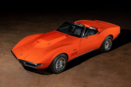 The orange 1969 Chevrolet Corvette Stingray ZL-1 Convertible, which is heading to auction in Arizona in January 2023 through RM Sotheby's