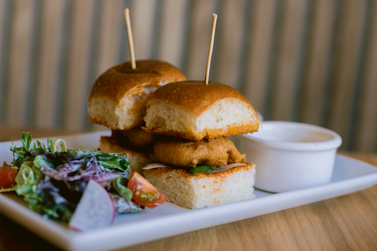 The Bombay Sliders from chef Ajay Walia's restaurant Saffron (and, previously, Rasa). Here's the recipe.