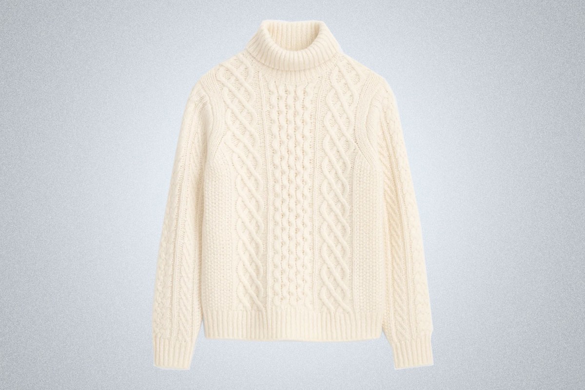 Alex Mill Fisherman Cable Turtleneck Sweater