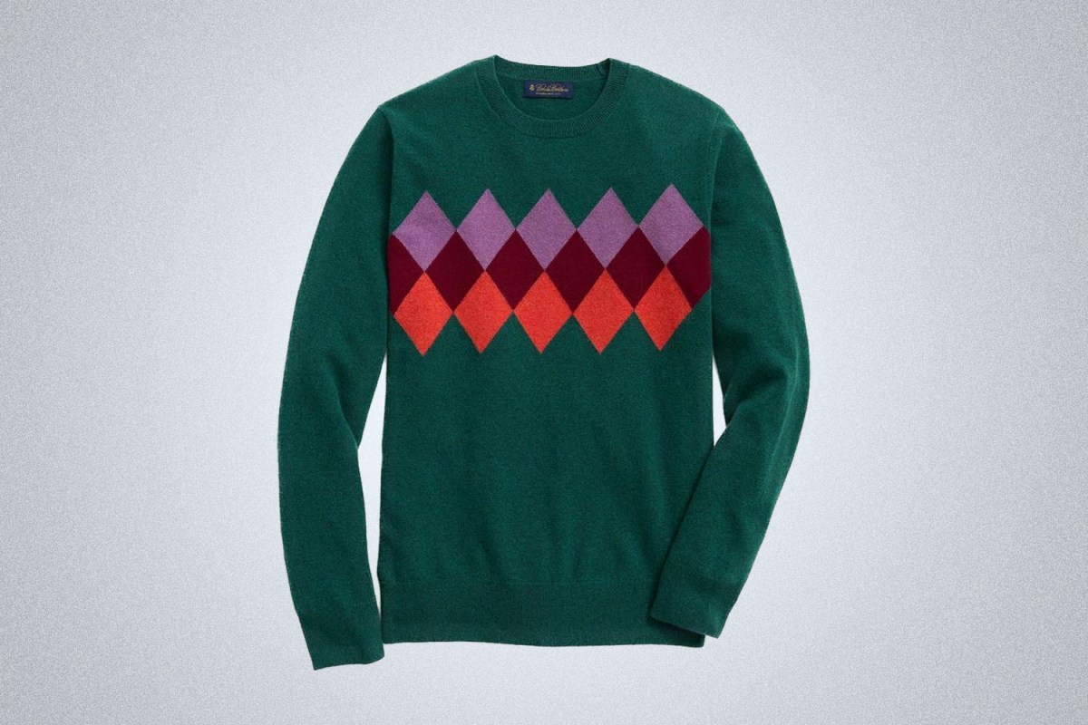 Brooks Brothers Lambswool Argyle Sweater