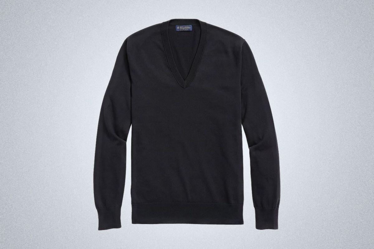 Brooks Brothers Supima® Cotton V-Neck Sweater