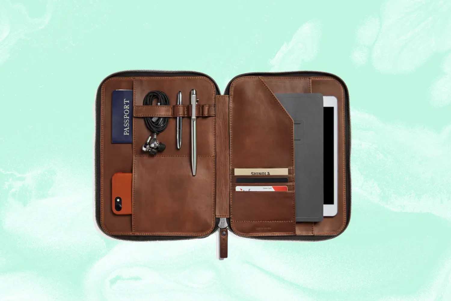 Shinola Leather Tech Portfolia