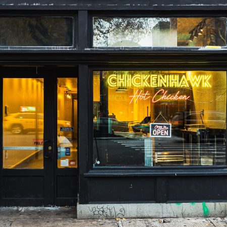 The exterior of Chickenhawk in Greenwich Village.