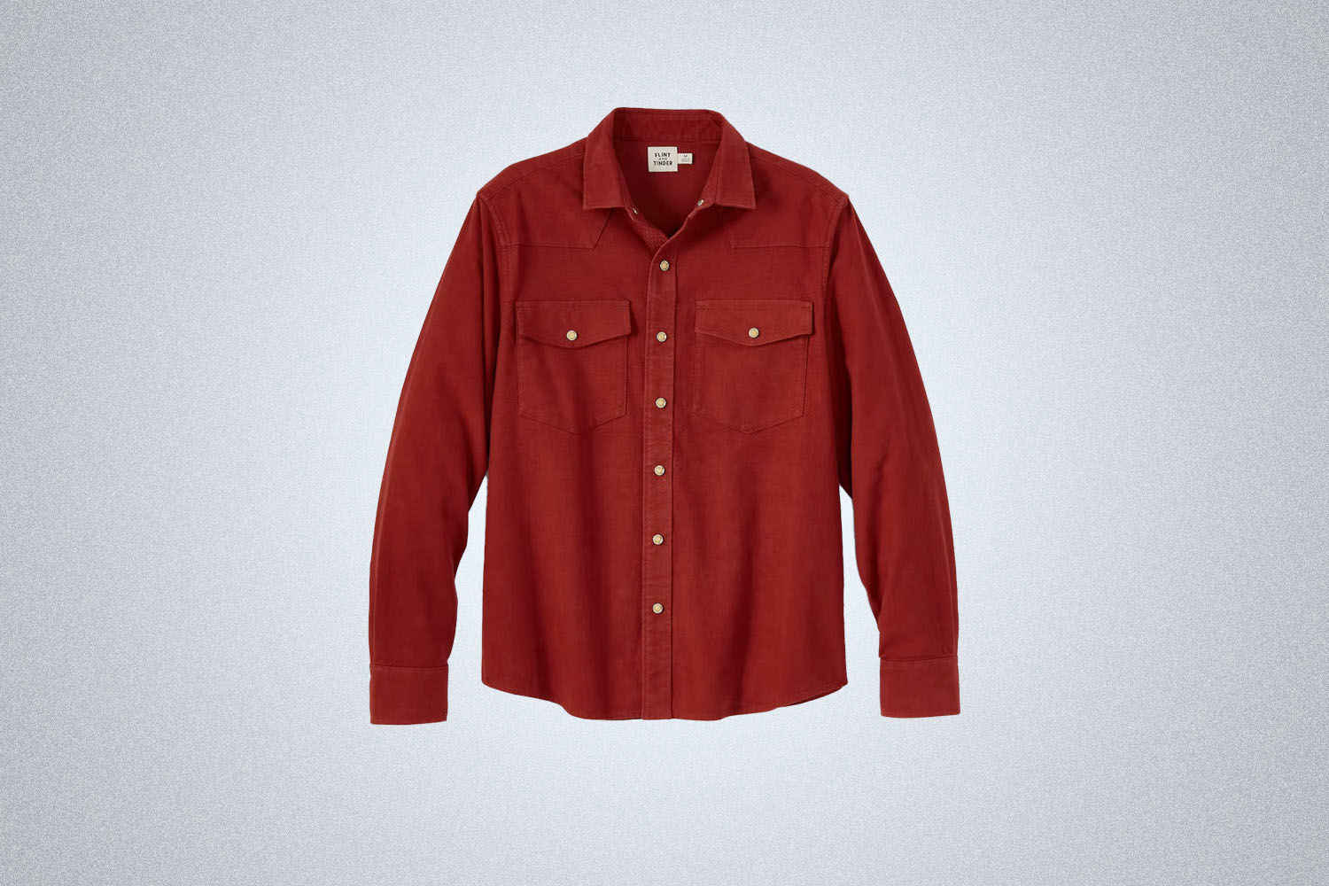 Flint and Tinder Moleskin Western Shirt in red