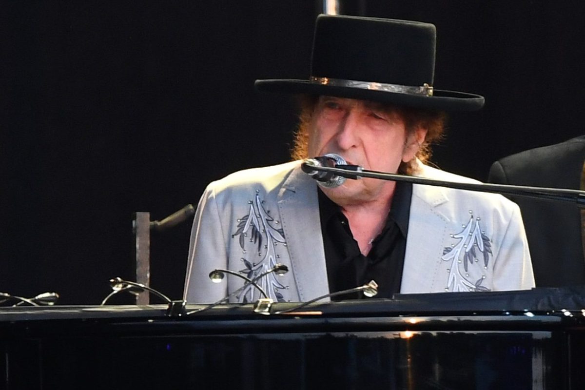 Bob Dylan performs as part of a double bill with Neil Young at Hyde Park on July 12, 2019 in London, England.