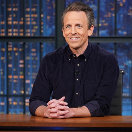 Seth Meyers delivers his monologue on December 13, 2022.