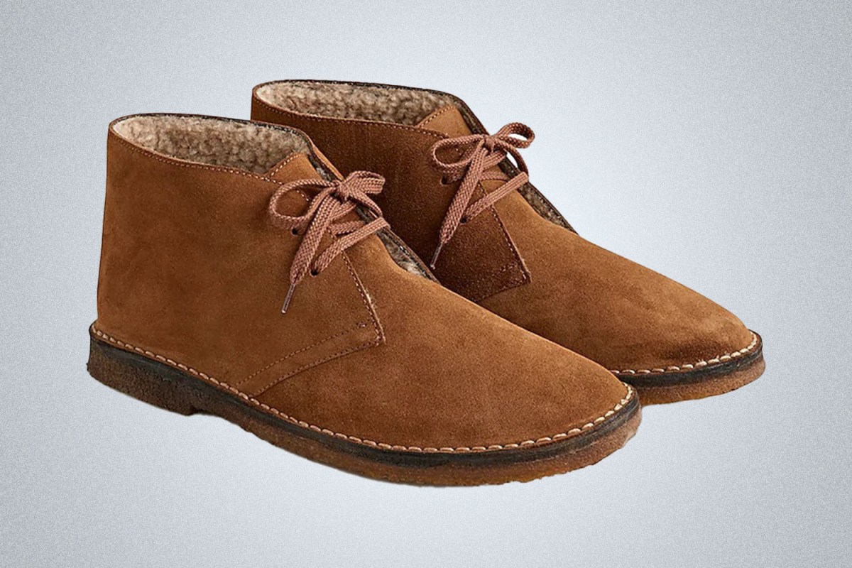 J.Crew MacAlister Shearling-Lined Suede Boots