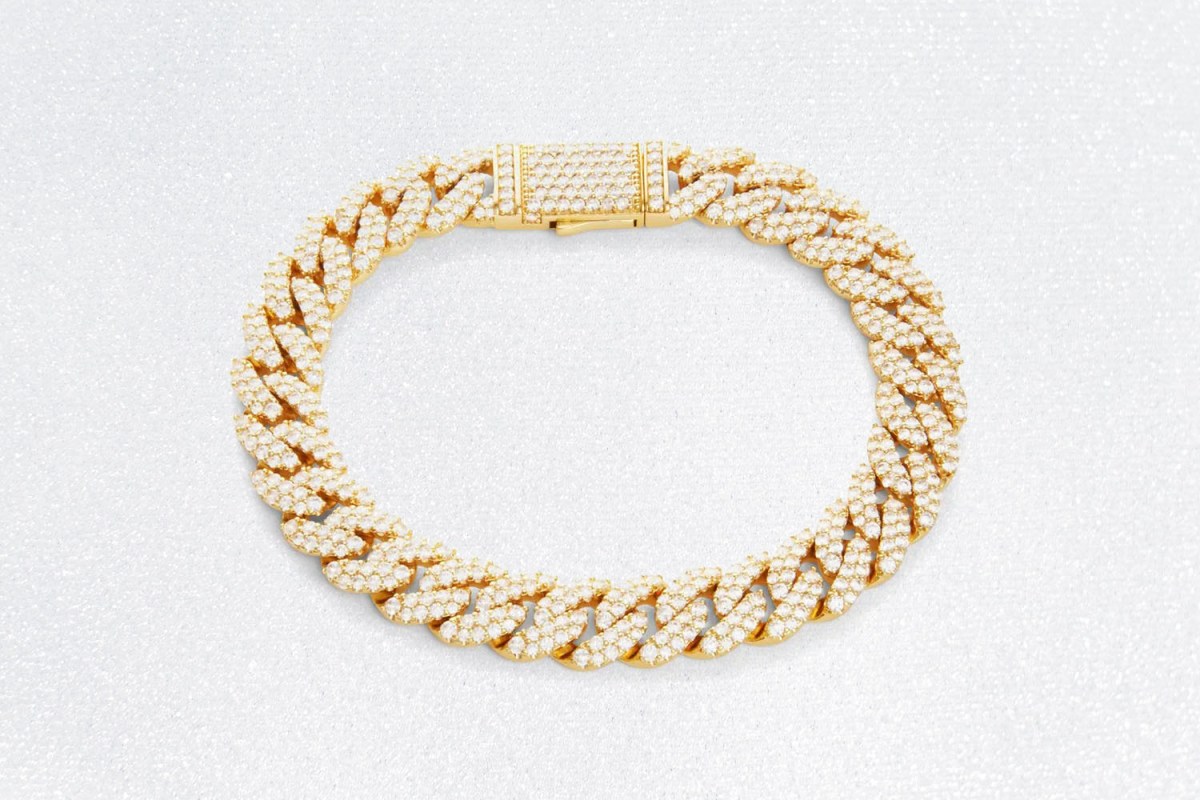 Jaxxon Iced Out Cuban Bracelet 10mm Gold