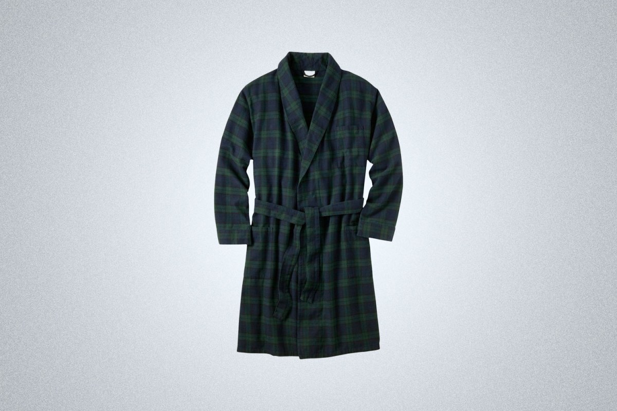 L.L. Bean Scotch Plaid Flannel Robe