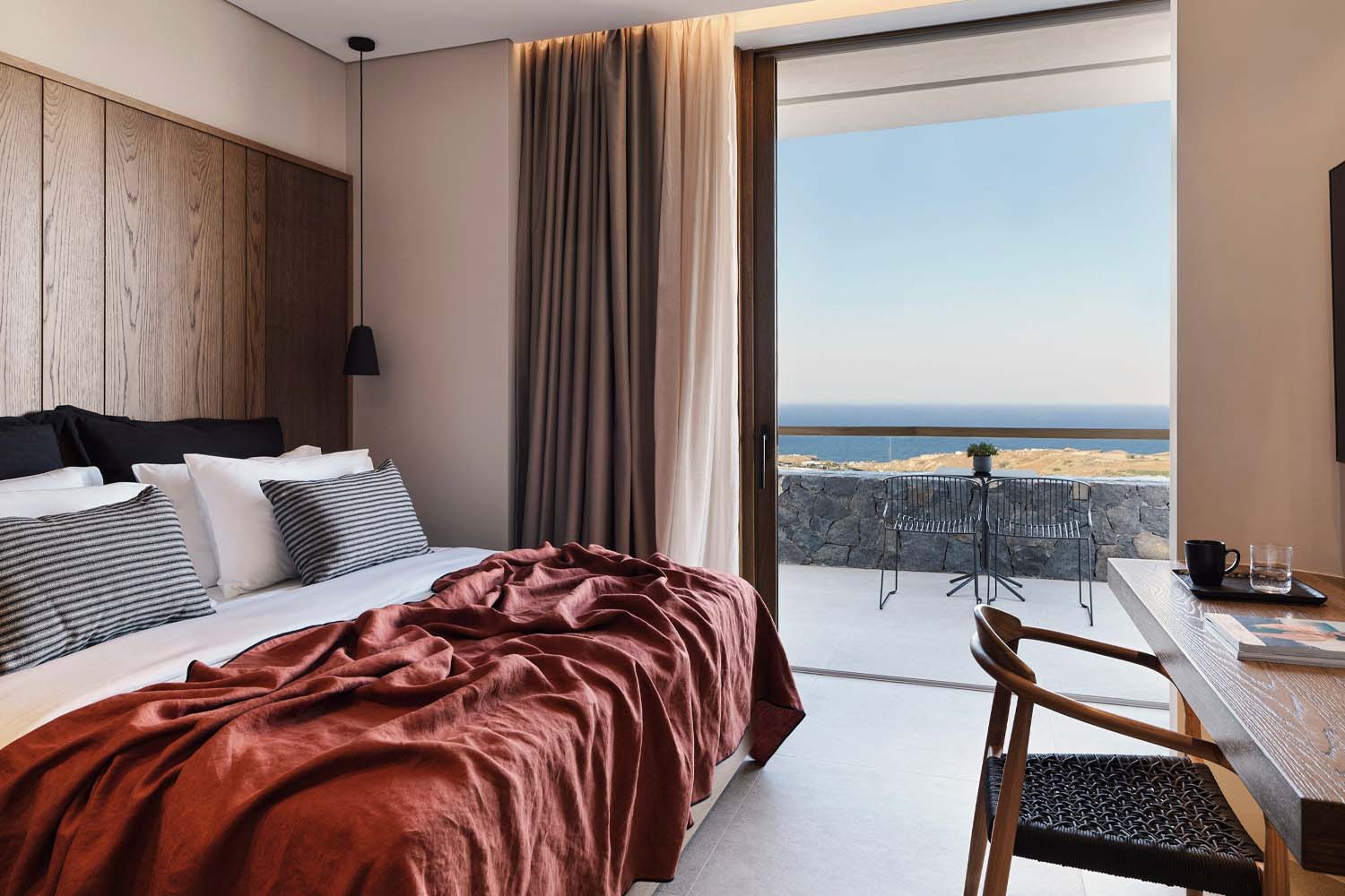 Magma Resort Santorini guest room
