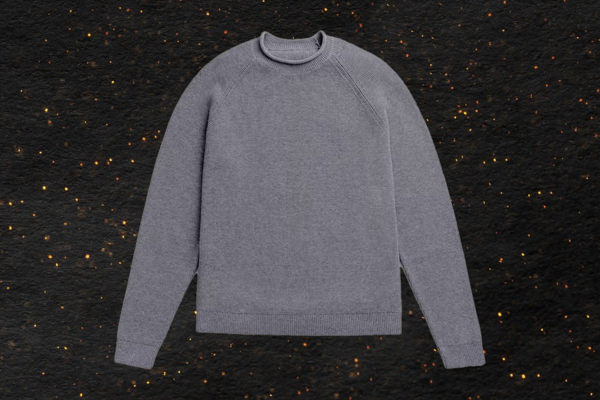 Ministry of Supply Atlas Waffle Roll Neck Sweater