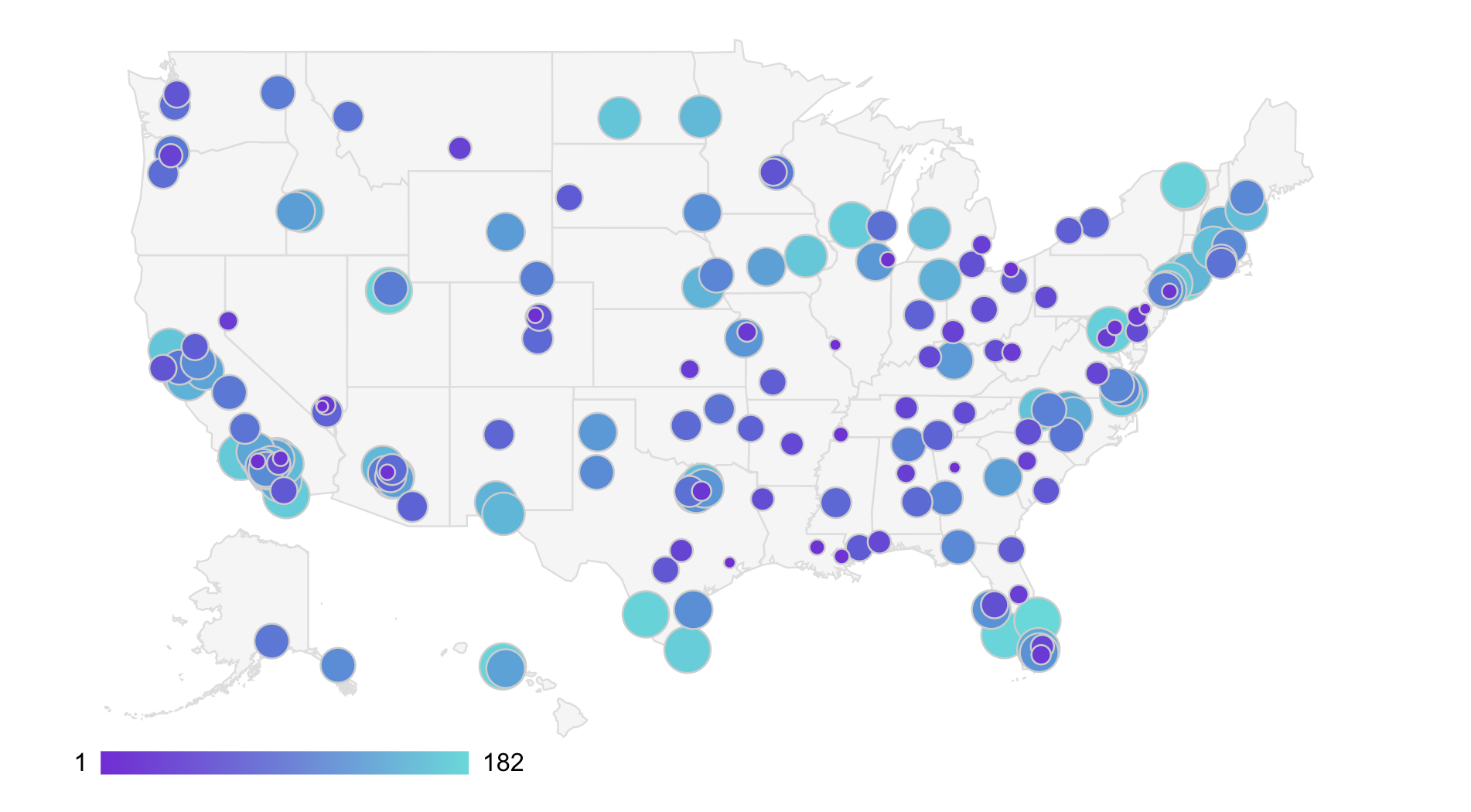 The most sinful cities in America, mapped.