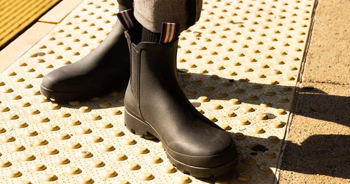 Close-up of a pair of Bolinas Boots from SeaVees, now on sale