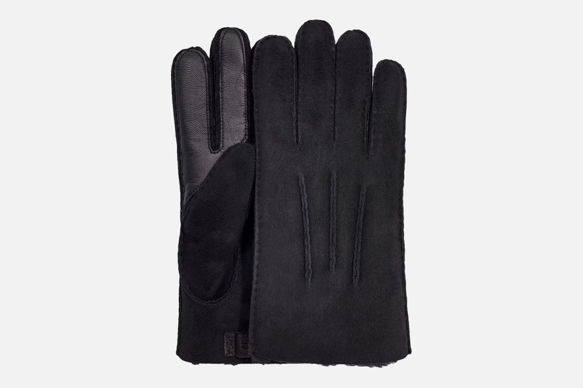 UGG Contrast Sheepskin Tech Glove