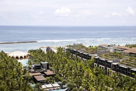 A view of sea and shore as there are places for hiking, yoga and spa centers in Bali, Indonesia on November 13, 2022. Travelers will effected by a new law banning sex outside marriage that will go into effect in 2025