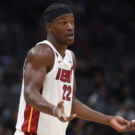 Jimmy Butler of the Miami Heat, who may have missed a game due to eating crickets in Mexico City