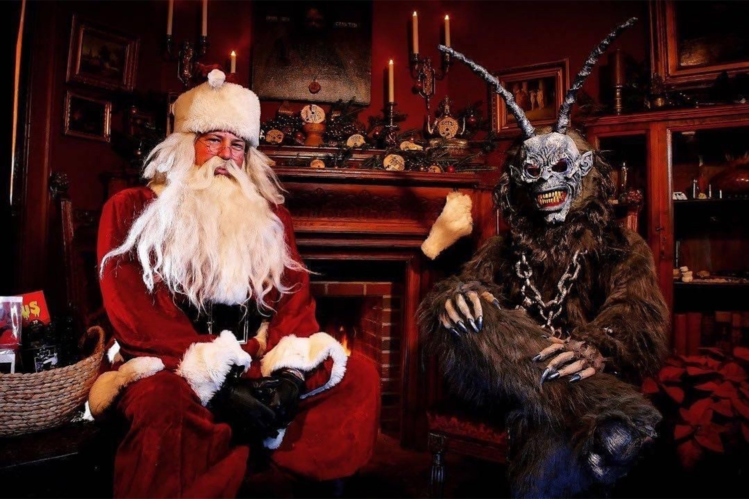 Santa and Krampus