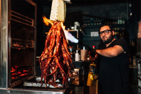 Chef Regino Rojas turns on the heat at Revolver Taco Lounge.