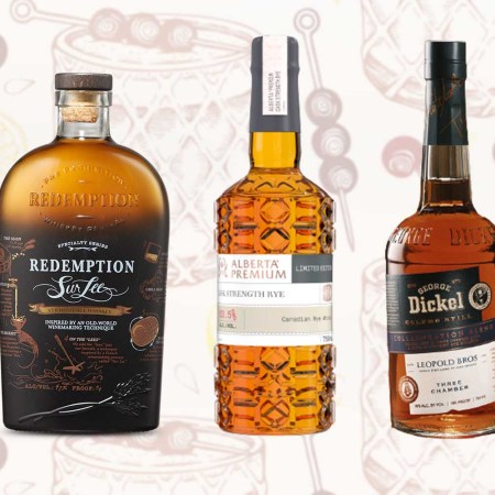 Five bottles of rye whiskey, the best of 2022