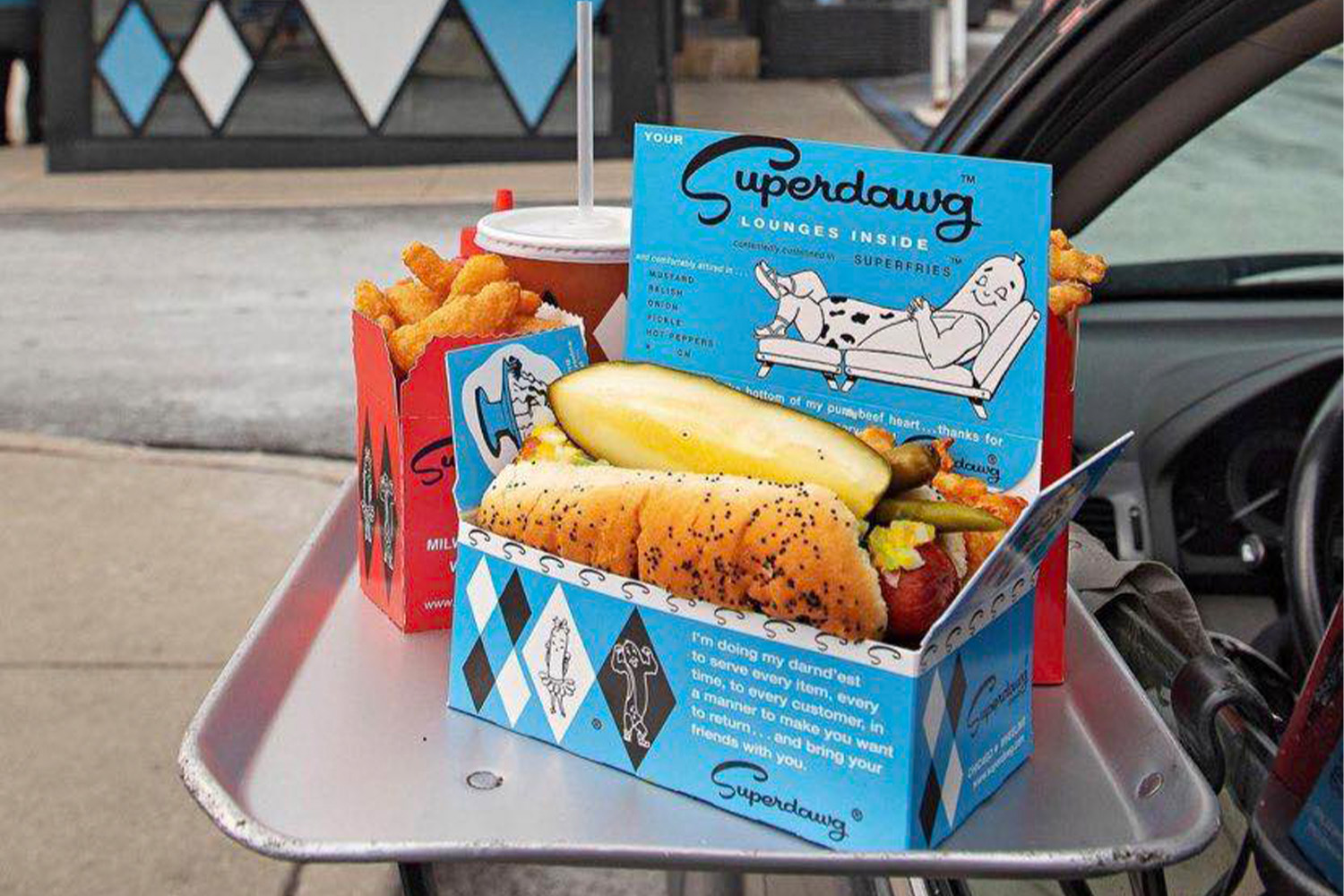 Hot dog from Superdawg