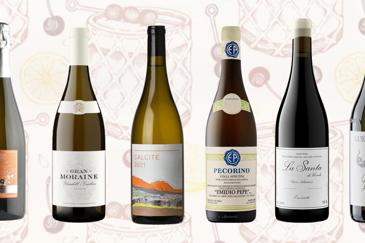 best wines of 2022, six bottles shown
