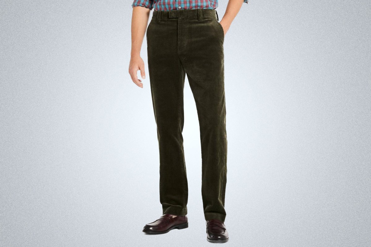 Brooks Brothers Clark Straight-Fit Wide-Wale Corduroy Pants