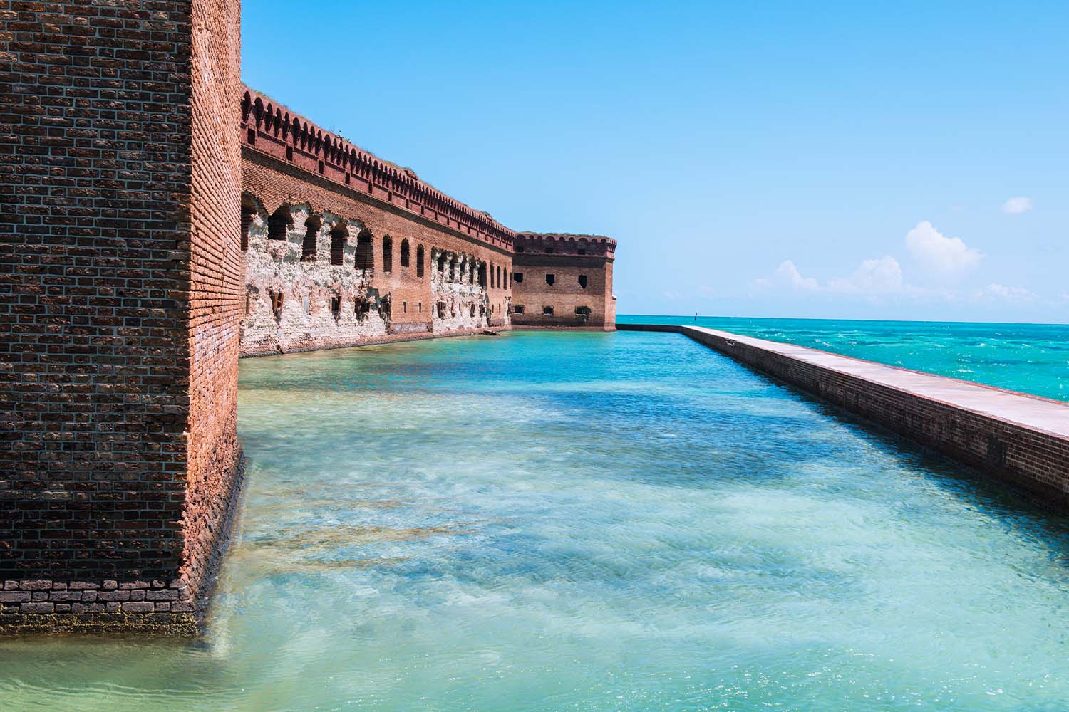 Fort Jefferson Military Fortress in the Dry Tortugas National Park