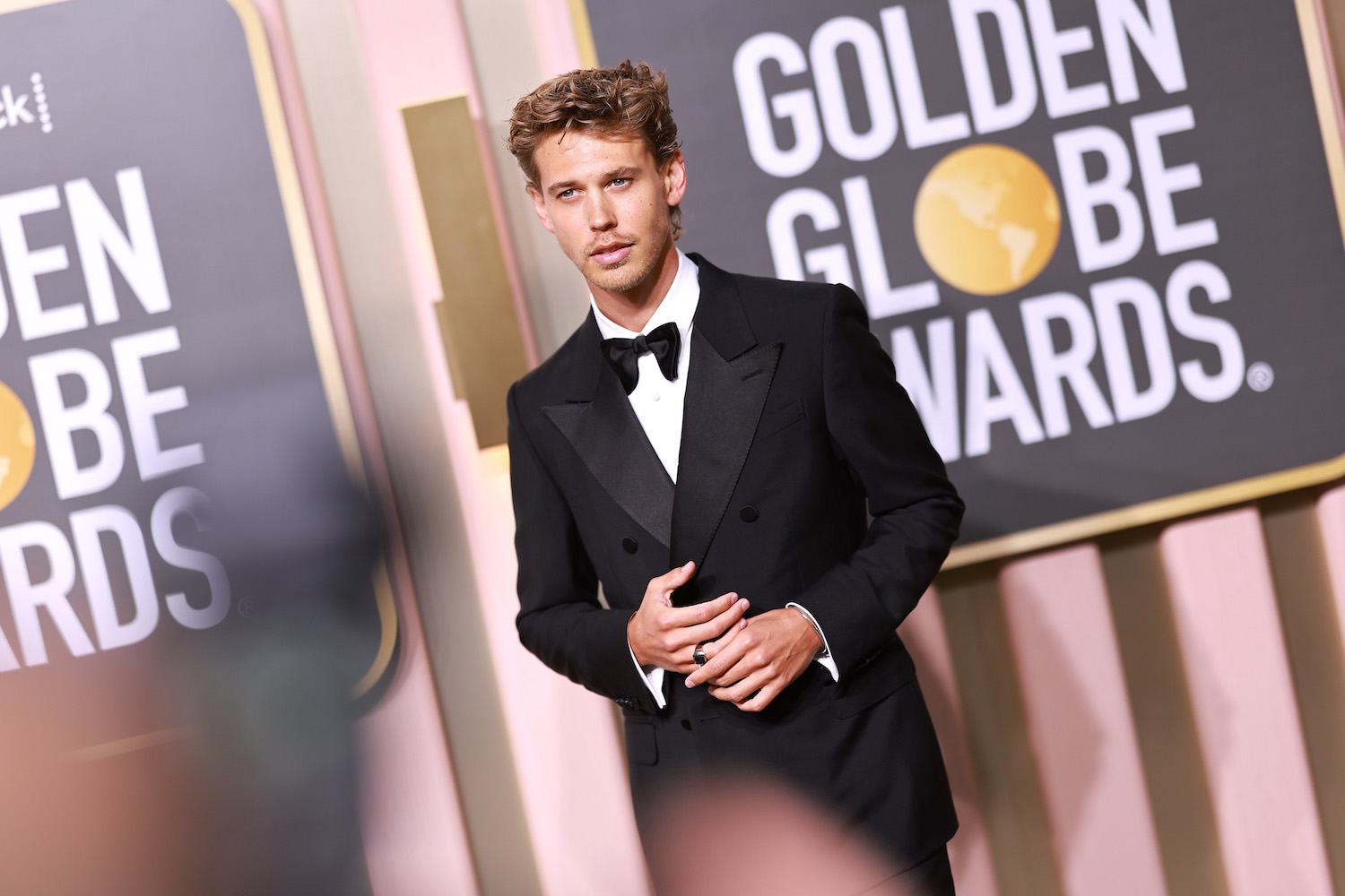 Austin Butler in Gucci at the 80th Golden Globe Awards.