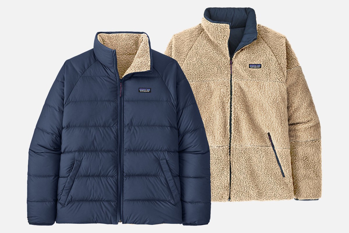 Most Versatile Puffer: Patagonia Reversible Silent Down Fleece Jacket