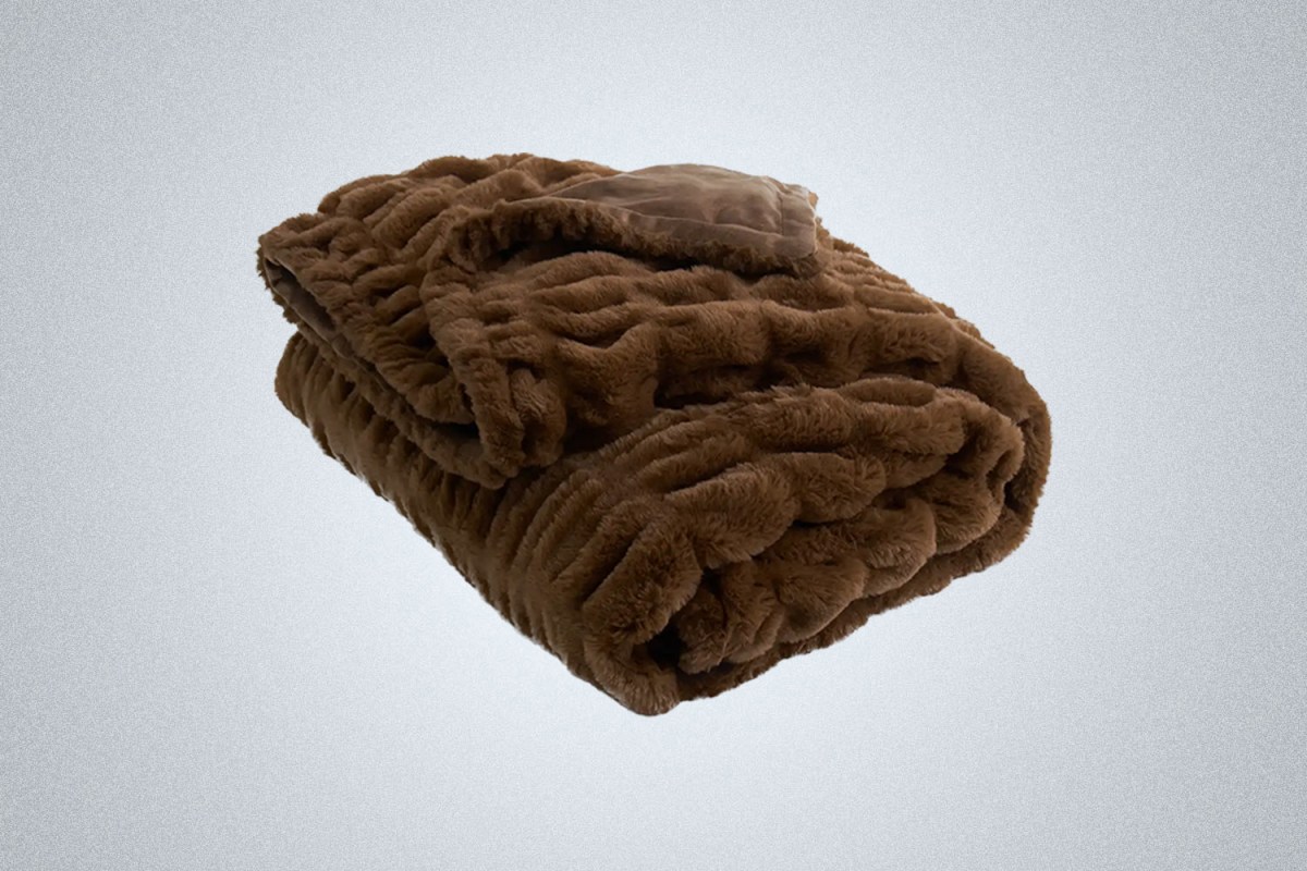 Quince Textured Faux Fur Throw