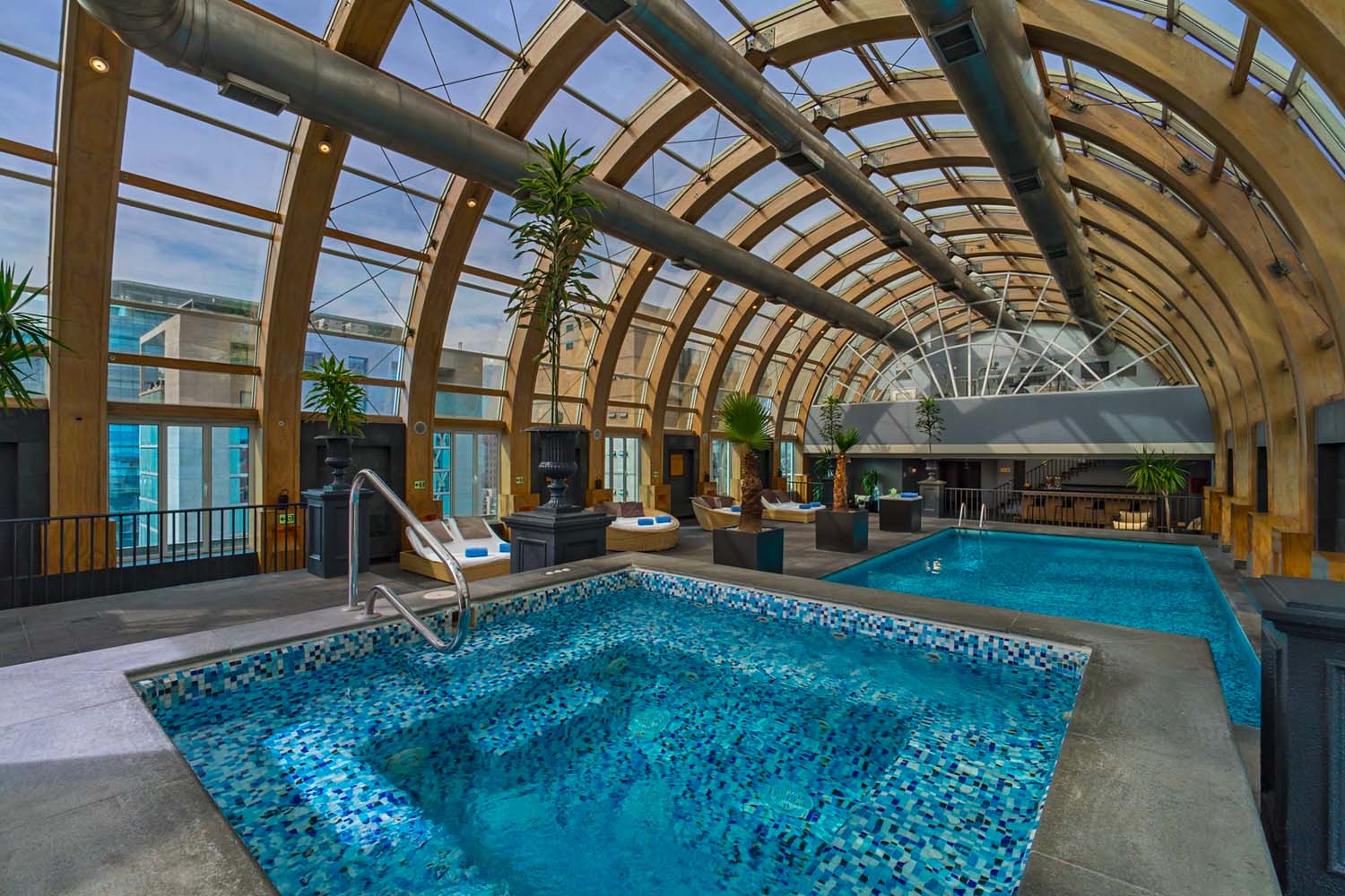Indoor pool at The Ritz-Carlton Santiago