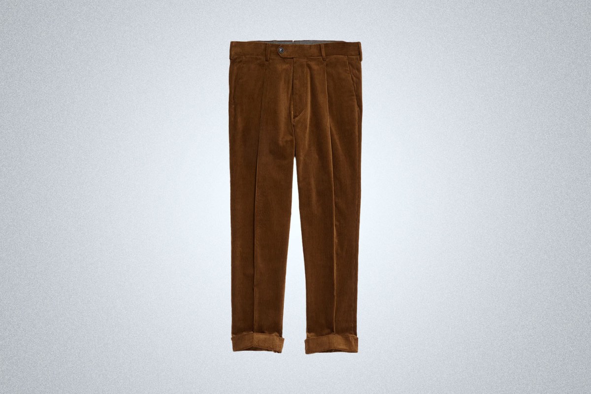 Todd Snyder Italian Corduroy Madison Trouser in Brown