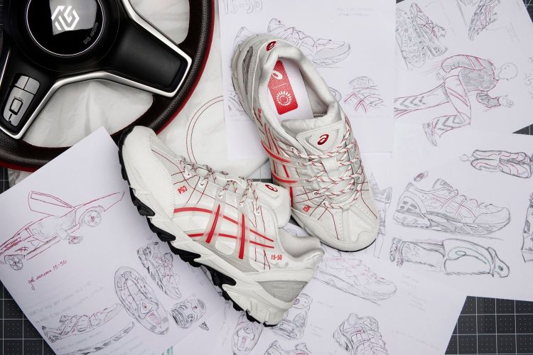The Asics Gel-Sonoma 15-50 made out of recycled airbags from Toyoda Gosei