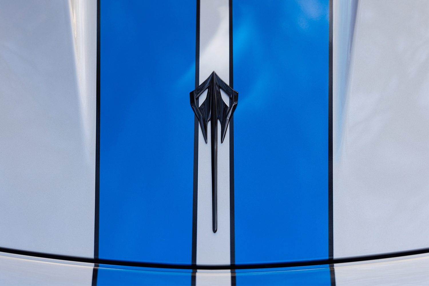 The E-Ray badge on the hood of the 2024 Chevrolet Corvette E-Ray Hybrid