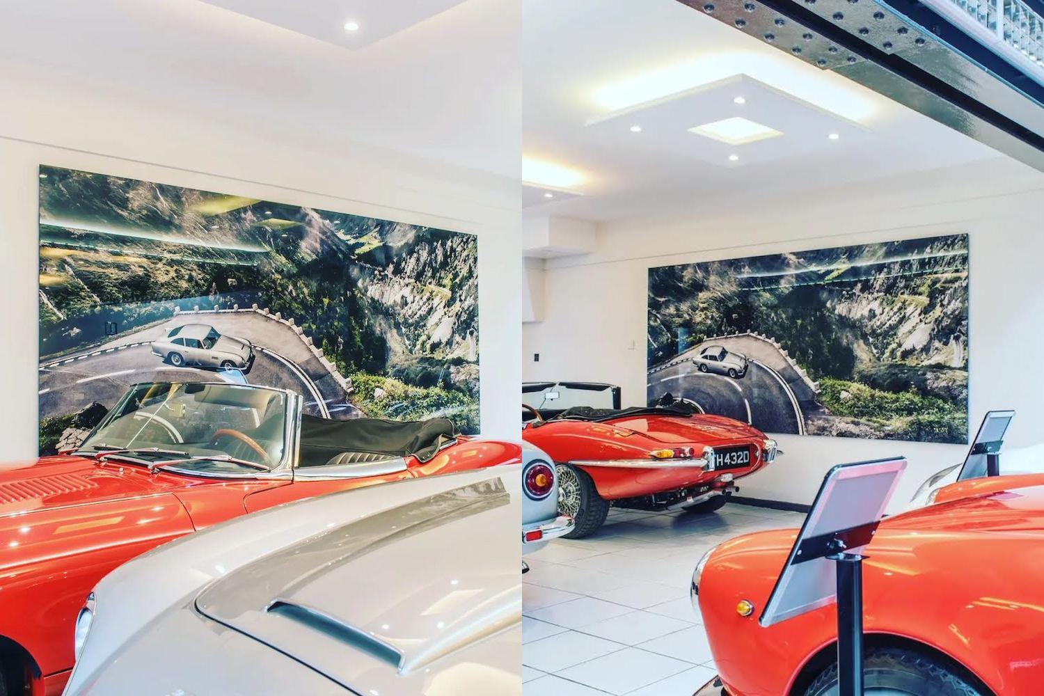 Acrylic glass wall art from Limited 100. It's part of the luxury car accessories trend.