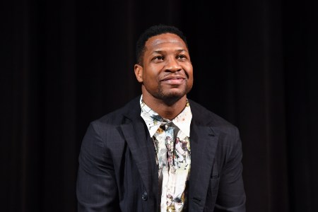 A photo of Jonathan Majors against a black background.