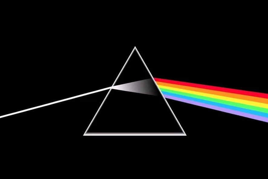 Pink Floyd's "Dark Side of the Moon" album artwork