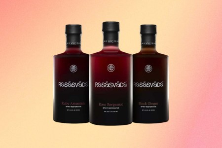 Three bottles of Rasasvada, a non-alcoholic spirit