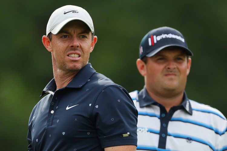 Rory McIlroy and Patrick Reed at the Memorial Tournament in 2022.