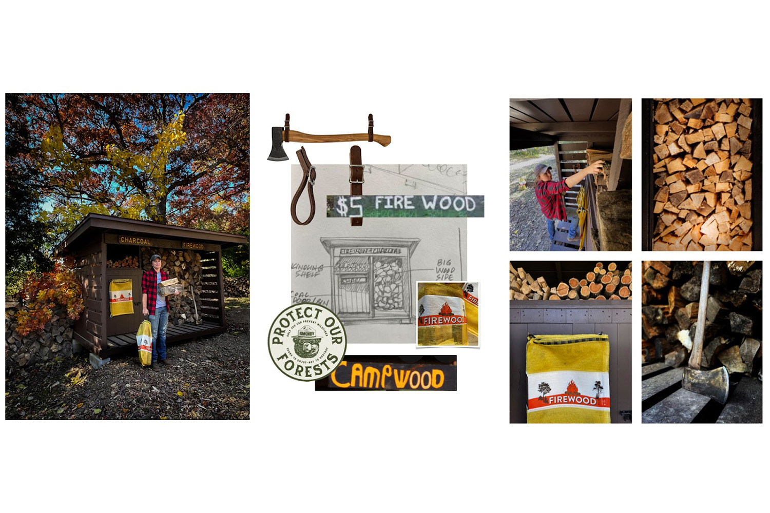 Woodshed mood board and results. 